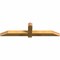 Ekena Millwork Eugene Rough Sawn Timber Gable Bracket, Western Red Cedar, 60"W x 15"H x 4"D x 4"F, 6/12 Pitch GBW060X15X0404EUG00RWR - alternate 2